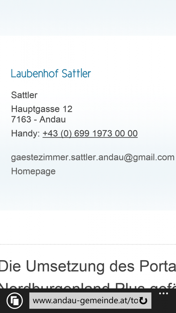 Laubenhof Sattler Andau